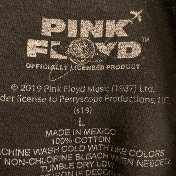 Pink Floyd Dark Side Of The Moon T-Shirt Black Mens Size Large - Picture 3 of 4